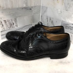 Johnston and Murphy black oxfords.  Made in USA!